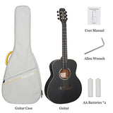 POPUTAR Acoustic Classical Guitar 36 Inch of Wood with APP Free Online Lessons and Case Strings Picks for Beginner Adult Teens Kids