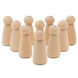 Unfinished Wood Angel Dolls 2" inch | Bag of 15 Angle Peg Dolls | From Birch - By Woodpeckers
