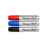 Sharpie 15674PP King Size Permanent Markers, Assorted Colors, 4-Count