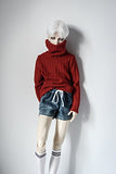 Kuafu 1/3 BJD/SD Doll Clothes Handsome Boy's Red Doll Sweater For BJD Doll (only sweater)