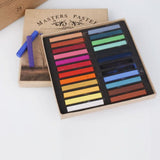Artists Long Soft Pastels 24 Colors Set AP Non-toxic Square Chalk bright