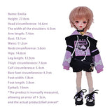 XGJJ 28.5cm BJD Dolls 1/6 Flexible Ball Jointed Joint SD Doll Exquisite Fashion Tide Baby Action Figure high-end Humanoid Wedding Decoration DIY Toys Best Gifts for Kids Birthday,B