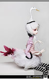 Zgmd 1/4 BJD doll ball neck baby white swan DC doll Is made up by the body and head