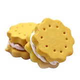 BARMI 3Pcs Biscuits Design Miniature Food Models Dollhouse Scenery Decor Kids Toy,Perfect DIY Dollhouse Toy Gift Set