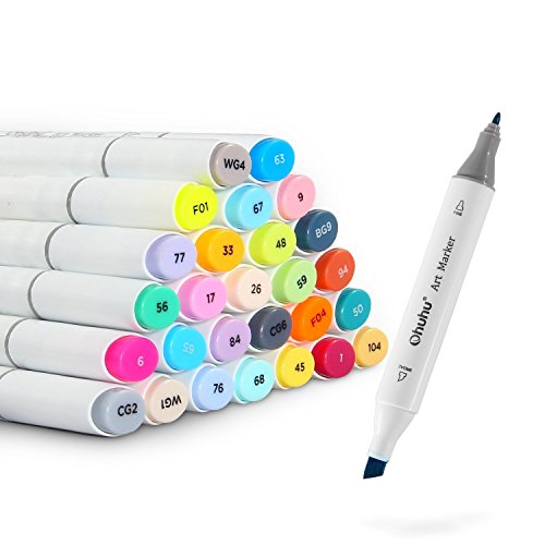 80 Colors Dual Tips Markers Pens with bag, Art Permanent Marker