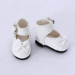 Shoes for BJD Doll 1/8 Leather ShoesMini Shoes for Lati YOSD Pukipuki BJD Dolls WX8-41 Length 2.9cm Width 1.2cm Doll Accessories WX8-41 White 8 Point Luts Body