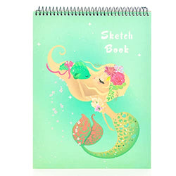 MEMX Sketch Book for Kids, 8”X11.5” 100 Pages(110gsm), Spiral Bound Artist Sketch Pad, Durable Acid Free Sketchbook for Painting, Sketching or Doodling, Best Gifts for Drawing Boys and Girls, White