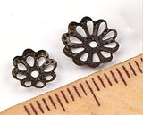 Beautiful Bead 6mm Gold Tone Flower Bead Caps for Jewelry Making (About 500pcs) (8mm, Gold)