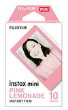 Fujifilm Instax Mini Pink Lemonade Film 2 Pack (20 Exposures) + Quality Photo Fiber Cloth