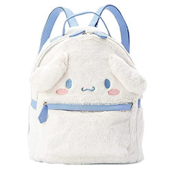 Cute Girl Plush Bag Backpacks for School, 3D Kawaii Animal Cartoon Schoolbag for Girl Bookbag School Supplies, White Dog