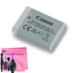 Canon Battery Pack NB-13L + Camera Works Cleaning Solution (For: G7 X, G9 X, SX620 HS, SX720 HS,
