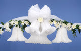 Darice VL8143851F Bridal Tissue Paper Bell, 15-Inch, White, 2-Pack
