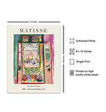 Matisse Abstract Wall Art & Decor Set - Mid Century Modern Wall Decor - 8x10 Matisse Poster Print - Aesthetic Pictures - Minimalist Wall Art - Gallery Wall Art - Museum Poster - Henri Matisse