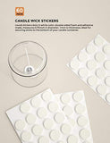 Nicpro Candle Making Kit DIY Craft Tools for Adult,1 PCS Candle Make Pouring Pot,60 PCS Candle Wicks and Candle Wicks Sticker and 2 PCS 3-Hole Candle Wicks Holder