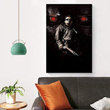 VBDH 9 Terminator 2 Judgment Day (1991) Poster Painting on Canvas Wall Art Classic Movie Paintings Ready to Hang for Home Decorations Wall Decor 24x36inch(60x90cm)