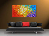 Seekland Art Hand Painted Texture Large Oil Painting on Canvas Modern Abstract Huge Wall Art for Living Room Decor Contemporary Artwork Framed Ready to Hang (Framed 6030 inch)