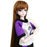EVA BJD 1/3 SD Dolls Soccer Power Couple Ball Jointed Dolls Toy Clothes + Doll + Accesssories Full Set (Girl)