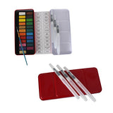 SuZhi Watercolor Brush Pen Water Paintbrush Assorted Brush Tips 3 Pieces & 24 Colors Artists Loft