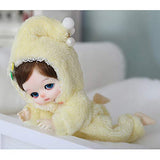 MEESock 1/8 Cute Baby BJD Doll SD Doll 14.5Cm/5.7inch Ball Joint Dolls Simulation Doll Children's Toys with Clothes Hat Wig