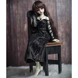 HMANE BJD Doll Clothes 1/4, Evening Dress Princess Dress for 1/4 BJD Dolls (Black Swan) (No Doll)