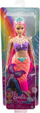 Barbie Dreamtopia Mermaid Doll (Curvy, Pink Hair) with Pink Ombre Mermaid Tail and Tiara, Toy for Kids Ages 3 Years Old and Up