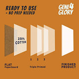 GENE4GLORY Canvas Panel 20 Pack - 8x10 Inch Artist Canvas Board for Painting