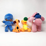 WAREHOUSEDEALS Inspired by Pocoyo Plush Toys Doll Stuffed Soft- Pocoyo Loula Elly Pato - Set 4pcs 14cm-30cm