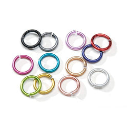 Bulk Buy: Darice DIY Crafts Chain Maille Aluminum Jump Rings Assorted Color 15mm (4-Pack) BG1055