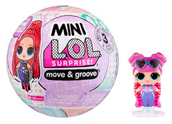 Mini LOL Surprise Move & Groove with Mini OMG Fashion Doll, Surprises, Mini Dolls, Collectible Dolls, Moving Ball Playset- Great Gift for Girls Age 4+