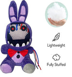 ULTHOOL FNAF Withered Purple Bunny Plush Toys, 11 Inches FNAF Security Breach Bonnie Doll, Collectible Nightmare Freddy Plush Toys for Kids Fans (Withered Purple Bunny)