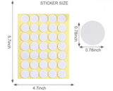 420pcs Candle Wick Stickers, TOKSEO Candle Making Stickers Heat Resistance Double-Sided Stickers for DIY Candle Making