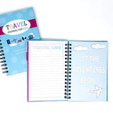 Travel Journal for Kids- Fun and Easy Way to Document Several Childhood Vacations in One Journal (Blue)