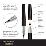 Sparkle Water-Based Fine Micro-Pigment Markers - Pack of 3 - Includes Flexible Brush Nib - by Spectrum Noir (Soft Pastels)