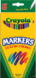 Classic Markers, Fine Tip, 8/ST, Assorted, Sold as 1 Set