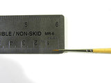 ZEM Golden Synthetic Small Detail Round Brushes Set Sizes 10/0, 3/0, 0, 2