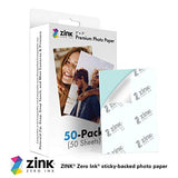 Zink 2"x3" Premium Instant Photo Paper (50 Pack) Compatible with Polaroid Snap, Snap Touch, Zip and Mint Cameras and Printers