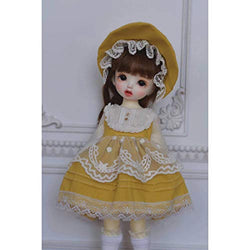 XSHION 3Pcs BJD Dolls Clothes Daily Cute Dress for 1/6 BJD Dolls - (Yellow) No Doll
