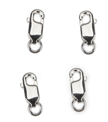 DARICE SPL1002 Lobster Clasp 4-Piece Sterling Plated Jewelry Making Kit