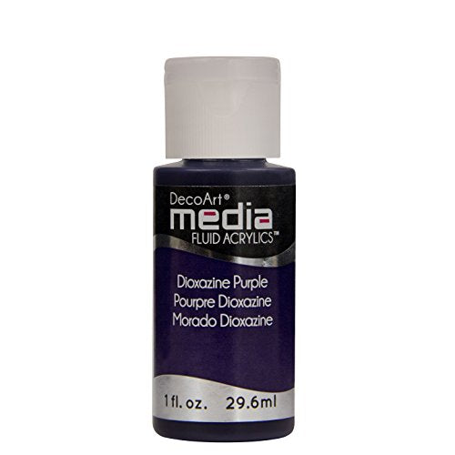 Deco Art Media Fluid Acrylic Paint, 1-Ounce, Dioxazine Purple