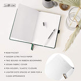 Scribble & Dot | Bullet Dotted Journal - Monstera - A5 Ultra Thick 160gsm Paper - Signature Dot Grid Journal Bound by Hand - Perfect Dotted Journal for Artists and Creators