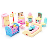 50 Pack Kids Little Dollhouse Furniture Toys House Big Dreams for Baby Children Girls Boys Age 3+