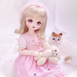 Fbestxie 1/4 Fully Poseable Doll 3D Eyes Collector Doll Ball Jointed Doll Articulated 15.6 Inch BJD Fully Poseable Fashion Doll