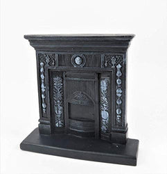 Melody Jane Dollhouse Victorian Cast Iron Fireplace Miniature 1:12 Scale Resin Furniture