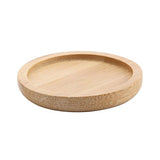 T4U 2.5 Inch Bamboo Round Small Size Bamboo Tray Set of 6