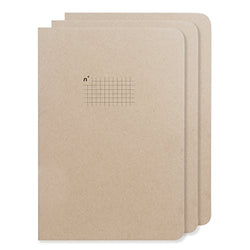 Northbooks USA Eco Graph Paper Notebooks | 3 Large 7x10 Journals | 5mm Square Grid/Gridded Pages | Premium Recycled Thick Paper | B5