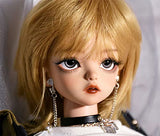 Olaffi Bjd SD DDMDD 1/2 1/3 1/4 BJD Doll Wig Heat Resistant Doll Hair Wig Heat Resistant Fiber Long Deep Wave Curly - Gold
