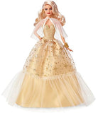 2023 Holiday Barbie Doll, Seasonal Collector Gift, Barbie Signature, Golden Gown and Displayable Packaging, Blond Hair