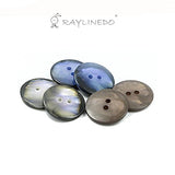 RayLineDo Pack of 95-100pcs 11.5MM Lady Children Shirts Cuff Resin Dazzle Color Buttons for