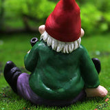 BARMI 4 Pack Miniature Gnomes Garden Decorations Garden Gnomes Outdoor Fairy Garden Gnomes Funny Gnomes Decor Gnome Ornaments Mini Gnome Figurines Gnome Gifts 4 Pack