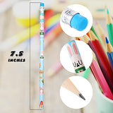 Assorted Colorful Pencils Eraser Tops Pencils Cute School Pencil Set for Office School Children, Cow and Sunflower Patterns Pencil Assortment for Kids (300 Pieces)